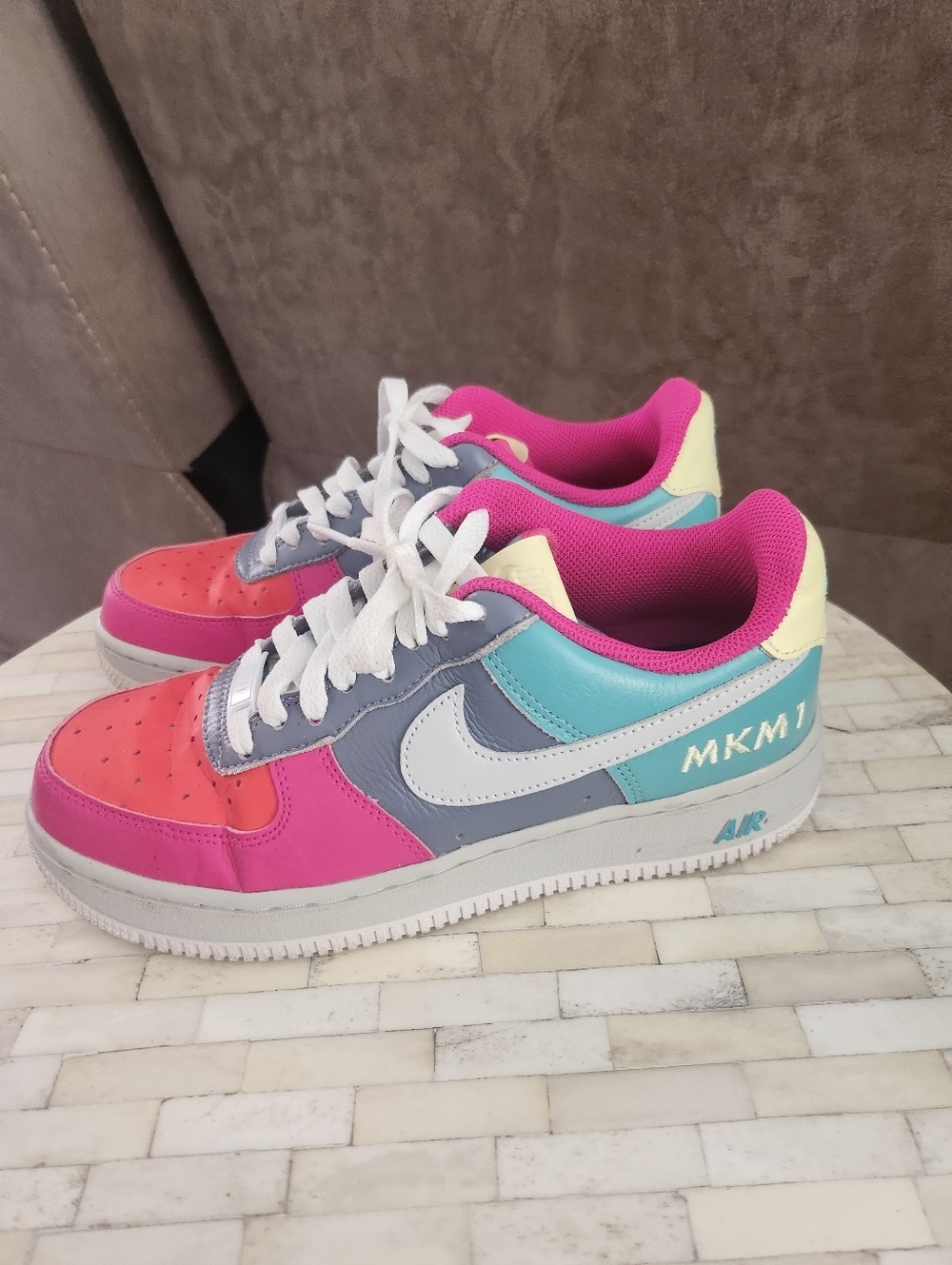 Nike Air Force 1 sneakers custom-designed size 7.5